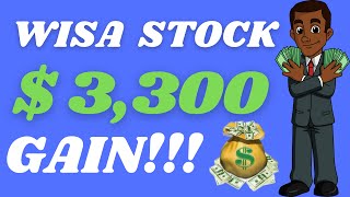 💰 HOW I MADE 3300 GAIN 💰 ChatGPT OF STOCKS WISA STOCK [upl. by Samuela]