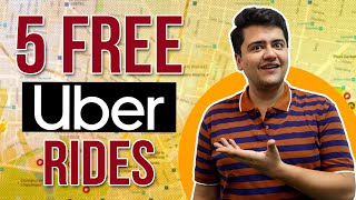 Trick to Get 5 FREE Uber Rides ⚡ Uber First Ride Free Promo Code  Uber Code 2023 [upl. by Hewes697]