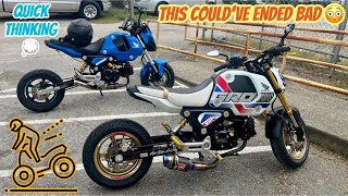 I Almost Crashed My Honda Grom Into A Car During Rush Hour Traffic [upl. by Nakre]