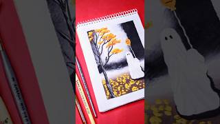 Halloweenartartist drawing painting halloween asmrvideo satisfying shortvideos shorts [upl. by Tayler]