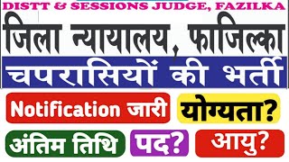 peon new vacancy 2024district court peon vacancy 2024fazilka court vacancy 2024court new vacancy [upl. by Tory752]