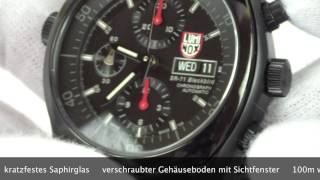 Luminox SR71 Blackbird Automatik Chronograph 9082BO wwwolfertcode [upl. by Omer152]