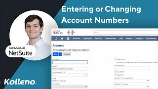 NetSuite Tutorial  Entering or Changing Account Numbers in NetSuite [upl. by Claresta163]