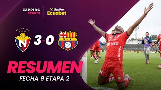 El Nacional 3  0 Barcelona SC Resumen Fecha 9  2da Etapa  LigaPro Ecuabet [upl. by December421]