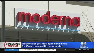 Moderna Starts Testing OmicronSpecific Booster Dose [upl. by Dareen]