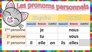 Les pronoms personnels [upl. by Joktan]