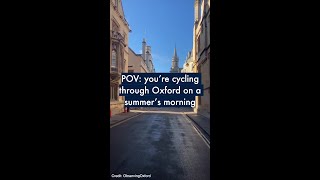 An early morning cycle through Oxford [upl. by Simonetta]