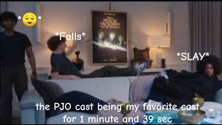 the PJO cast being my favorite cast for 1 minute and 39 [upl. by Nairrod]