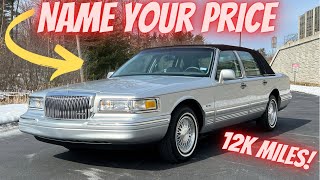 1997 Lincoln Town Car 12k Miles FOR SALE Just NAME YOUR PRICE Own one of the LAST 97’s [upl. by Larianna]