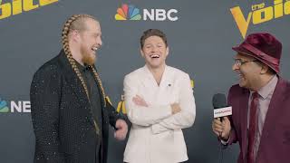 Huntley amp Niall Horan  The Voice Finale 2023 Red Carpet Interview [upl. by Aim]