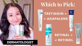 How to Pick the Right Retinoid for You  Dermatologist Guide [upl. by Lyrpa84]