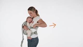 Ergobaby Omni Breeze  DreamBabytrage  Bauchtrageweise mit überkreuzten Schultergurten [upl. by Aidile]