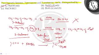 Two isomeric ketones 3pentanone and 2pentanone can be distinguis [upl. by Gainor]