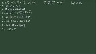 2 Propiedades de la suma de vectores y el producto por un escalar [upl. by Mason]
