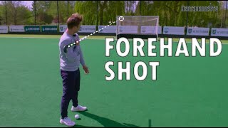 Forehand Shot By Hertzberger TV  Field Hockey tutorial [upl. by Akcirederf]