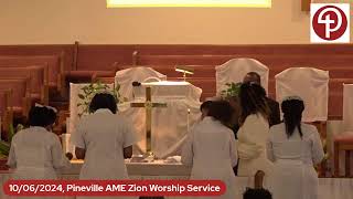 10062024 Pineville AME Zion Worship Service [upl. by Ahsiemal]