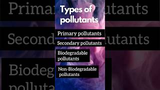 Pollution  types of pollutants educamind30 pollution biology studynotes neet [upl. by Aracot965]