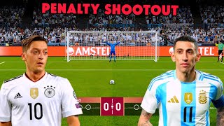 Di Maria vs Ozil Penalty Shootout eFootball Gameplay [upl. by Lolita]