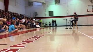 Laine Hardy visits Frost Elementary [upl. by Annaerb]