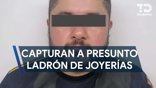 Capturan a presunto ladrón de joyerías en Nuevo León [upl. by Inesita]