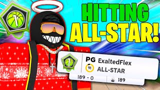 I HIT ALL STAR 1 IN HOOPZ AND UNLOCKED NEW UNRELEASED DUNKS😱  Roblox Basketball [upl. by Apul]