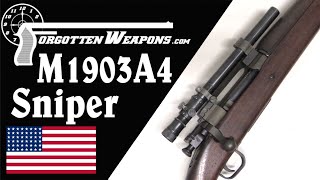 M1903A4 Americas WW2 Sniper Rifle [upl. by Olmstead]