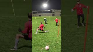 Torwarttraining Block amp Handlungsschnelligkeit goalkeepertraining torwart torwarttraining soccer [upl. by Fillender]