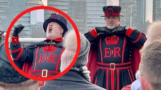 The funniest BEEFEATER in London [upl. by Anitnatsnok22]