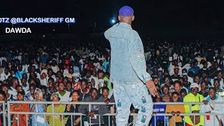 Dawda Hustle Performing at  Black Sheriff live in Gambia CONCERT [upl. by Oretna]