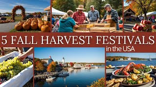 Top 5 Fall Harvest Festivals in the USA  MustVisit Events for Autumn 2024 [upl. by Eiramlehcar]