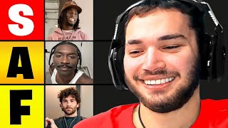 Adin Ross Ranks the Best Streamers😱Tier List [upl. by Hairam]