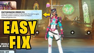 HOW TO FIX MATCHMAKING ERROR 1 in Fortnite 2024 [upl. by Macfadyn]