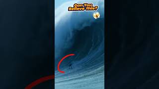 Tidal wave and dangerous surfing 😱 scaryocean tidalwave surf [upl. by Annirok]