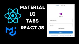 How to create tabs in React JS using Material UI Tabs Component [upl. by Atiuqam]