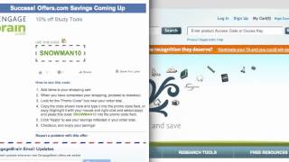 CengageBrain Coupon Code  How to use Promo Codes and Coupons for CengageBraincom [upl. by Ecirpak]