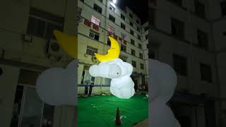 Digital Inflatables Balloon Moon Airwoks for AdvertisingInflatable Decoration [upl. by Aihsrop612]