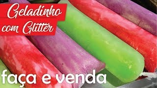 Geladinho com Glitter  Geladinho Carnaval  Geladinho Gourmet [upl. by Bourgeois]