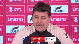 Mauricio Pochettino responds to Gary Neville quotblue billionpound bottlejobsquot comment [upl. by Phelips238]