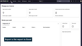 How to export a list report to Excel [upl. by Lleret489]