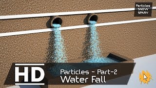 3ds Max  How to make Waterfall in 3ds Max  Using Particles [upl. by Pich]