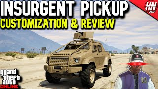 HVY Insurgent Pickup Custom Customization amp Review  GTA Online [upl. by Zenitram]