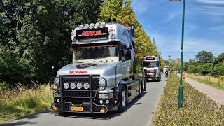 Truckshow Veenendaal 2024 CONVOY trucks with v8 sounds THE NETHERLANDS [upl. by Enelear]