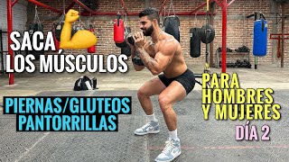 Rutina de Piernas entrena tus Gluteos y Pantorrillas 20 Min Ejercicios para SACAR LOS MUSCULOS [upl. by Lesab554]