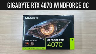 GIGABYTE RTX 4070 WINDFORCE OC Unboxing amp Features Overview [upl. by Ware]