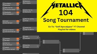 Metallica 104 Song Tourney on YT Shortsgo to channel to watch and vote [upl. by Waugh]