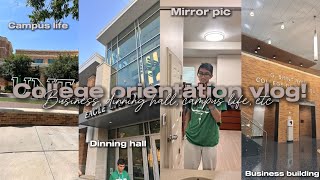 COLLEGE DARIES 1 COLLEGE ORIENTATION VLOG school spirt business building campus life etc [upl. by Coughlin148]