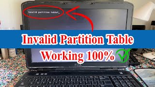 Fixing Invalid Partition Tables Made Easy [upl. by Iatnohs326]