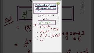 Exponential amp Radical Concept maths cbsemaths icseboard mathsolympiad radical exponents [upl. by Ecyak]