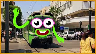 TRAIN SONG • Train video for kids • Long version with dancing trains [upl. by Ecyak]