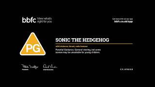 Sonic The Hedgehog  BBFC Black Card [upl. by Cathe]